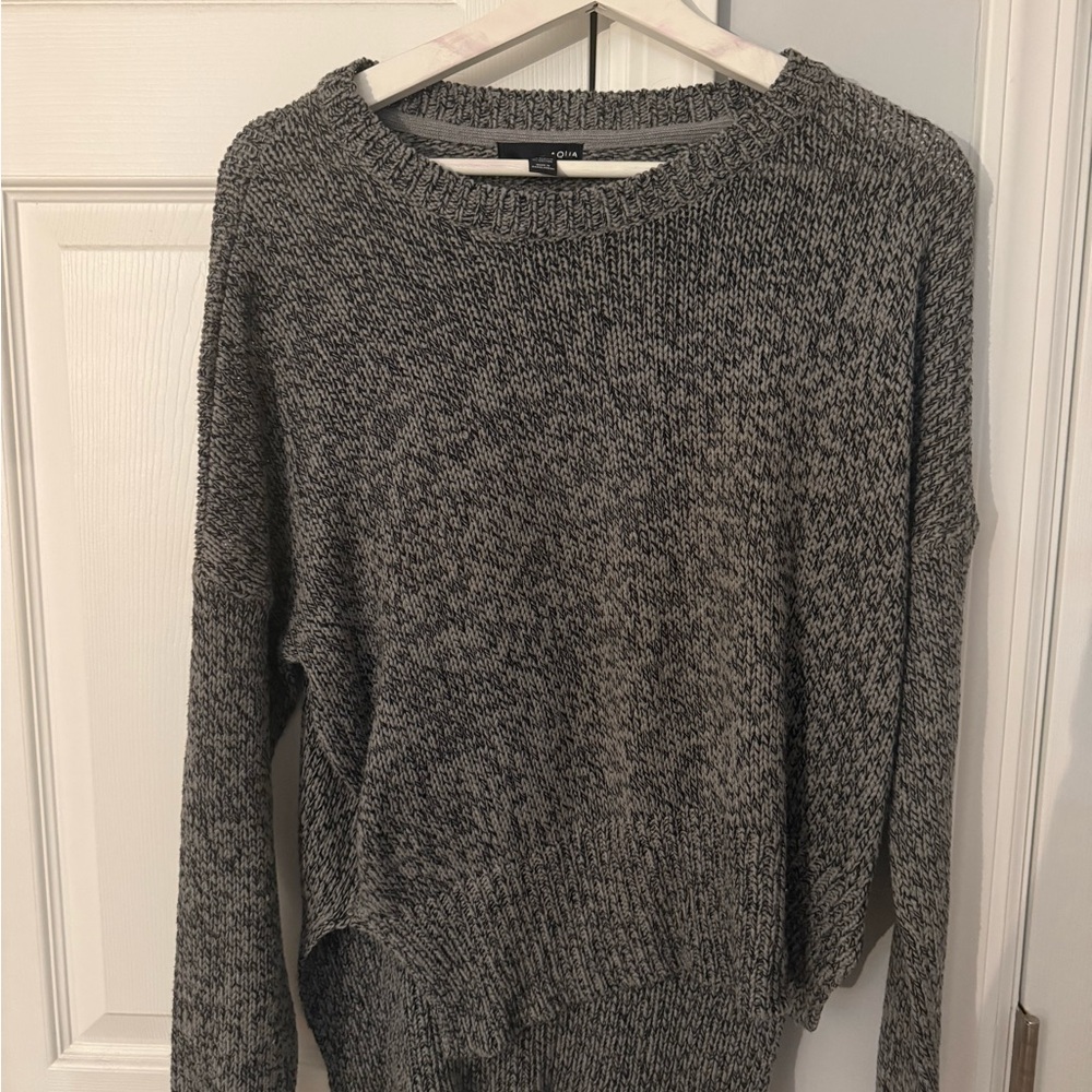 Aqua grey and black sweater